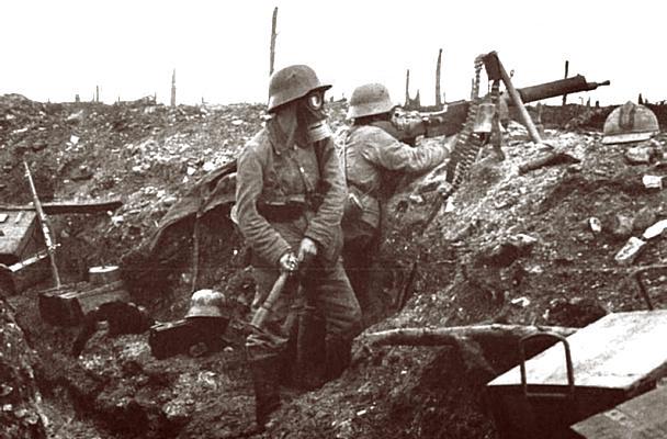 Duitse mitrailleurgroep voor Verdun 1916